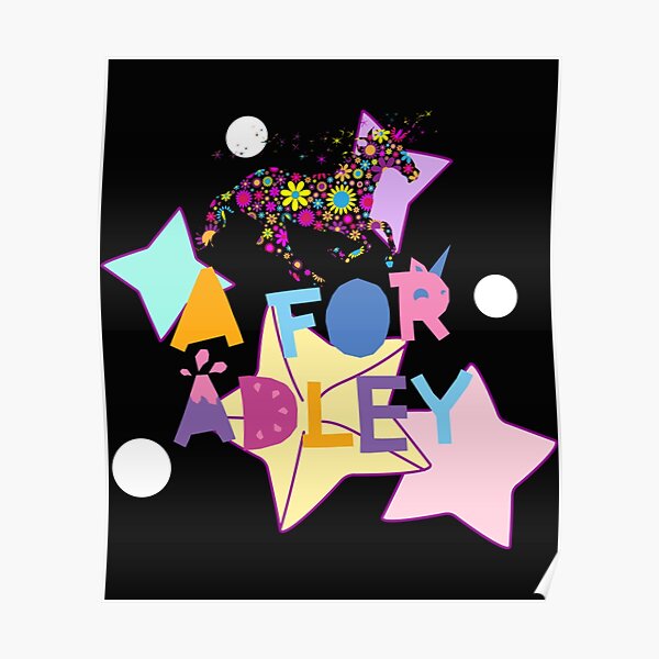 "a for adley Logo " Poster for Sale by MamilyFamily Redbubble