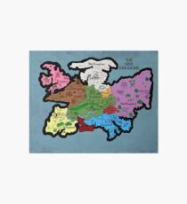Map of the Nine Kingdoms Art Board
