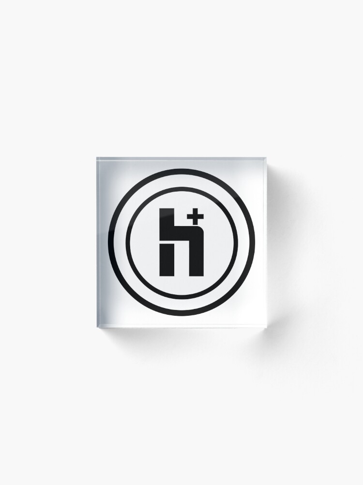 Alternate view of H+ Circle Logo 1 Acrylic Block