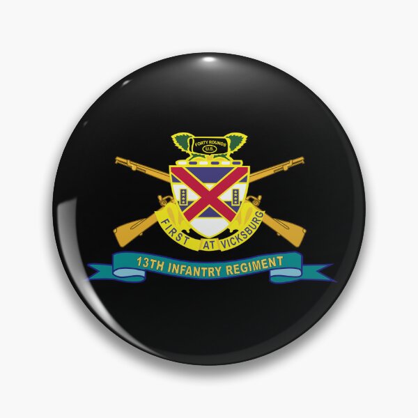 Item preview, Army - 13th Infantry Regiment - DUI w Br - Ribbon X 300 designed and sold by Military Insignia Products.