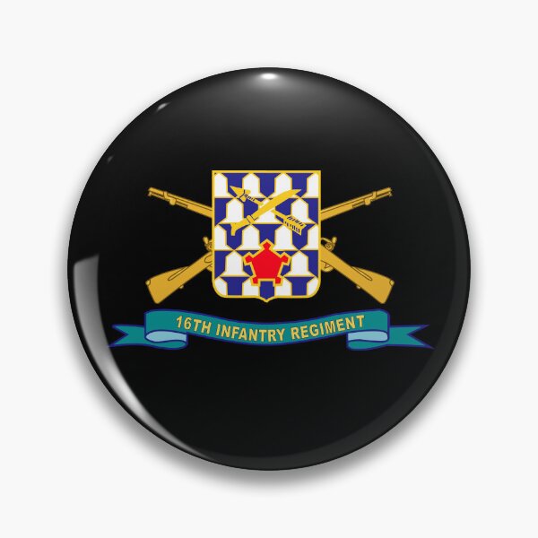 Item preview, Army - 16th Infantry Regiment - DUI w Br - Ribbon X 300 designed and sold by Military Insignia Products.
