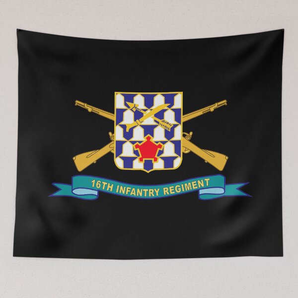 Item preview, Army - 16th Infantry Regiment - DUI w Br - Ribbon X 300 designed and sold by Military Insignia Products.