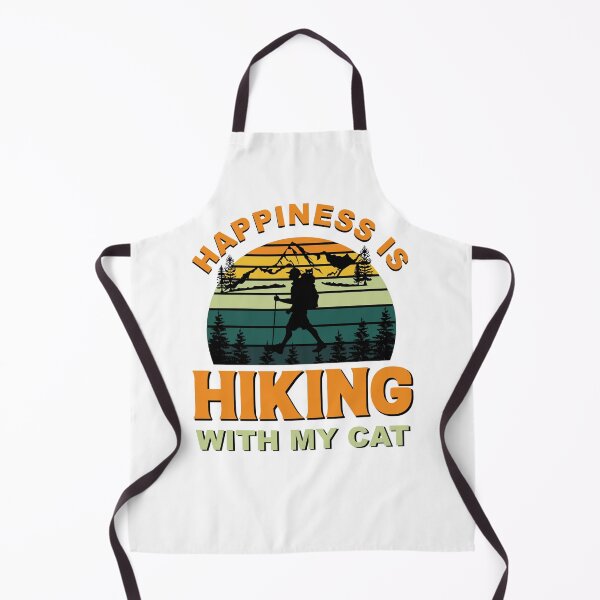 Item preview, Happiness Is A Day Spent Hiking With My Cat designed and sold by The Sticker Place.