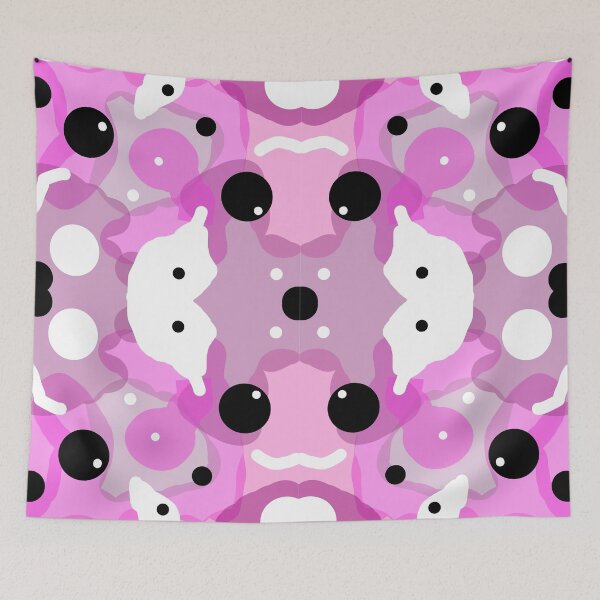 Item preview, Black White Dots On Pink Abstract Pattern - Elegant Stylish Patterns | Funny Stylish Patterns designed and sold by Delandor.