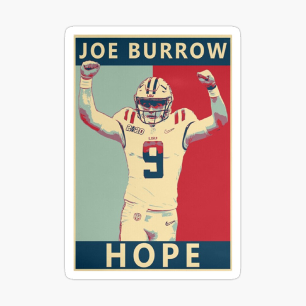 Joe Burrow and Ja'Marr Chase poster watercolor, Cincinnati Bengals