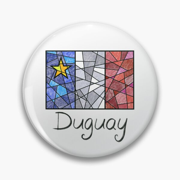 Item preview, Acadian Flag pastel mosaic Duguay - Drapeau acadien mosaïque pastel vitrail Duguay designed and sold by ColoursOfFrance.