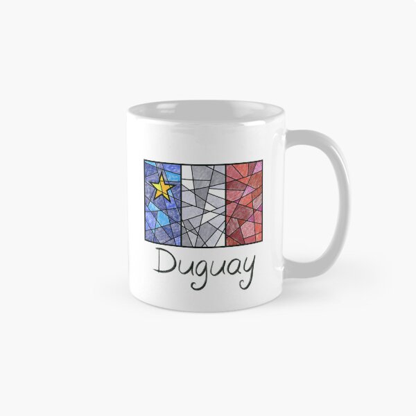 Artikelvorschau, Pastellmosaik mit akadischer Flagge Duguay - Drapeau acadien mosaique pastell vitrail Duguay entworfen und verkauft von ColoursOfFrance.