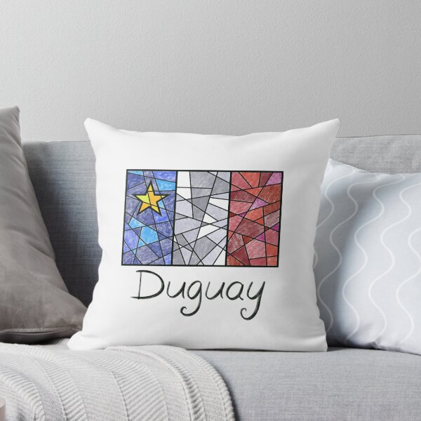 Item preview, Bandera de Acadia pastel mosaico Duguay - Drapeau acadien mosaïque pastel vitrail Duguay designed and sold by ColoursOfFrance.
