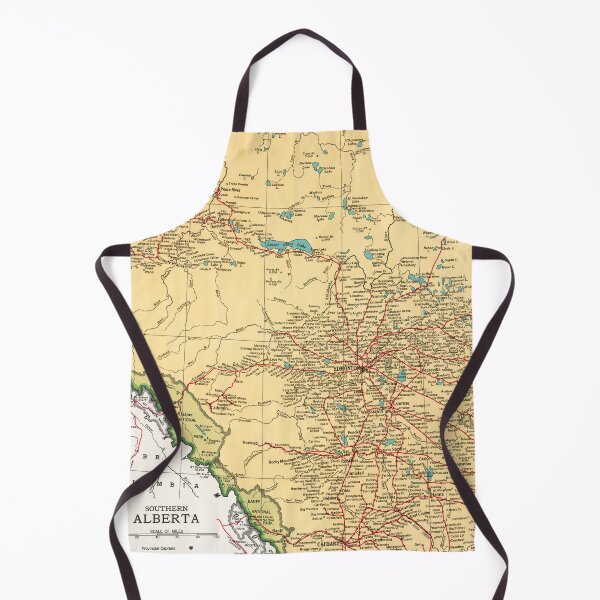 Item preview, 1948 Vintage Map of Alberta designed and sold by Gin  Neko.