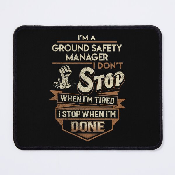 Item preview, Ground Safety Manager T Shirt - I Stop When Done Job Gift Item Tee designed and sold by natalinedk.