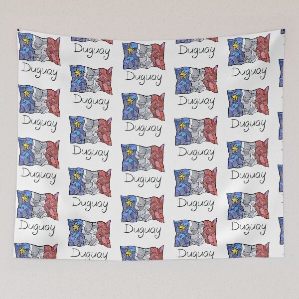 Item preview, Bandera de Acadia pastel líquido mosaico Duguay - Drapeau acadien mosaïque liquide pastel vitrail Duguay designed and sold by ColoursOfFrance.