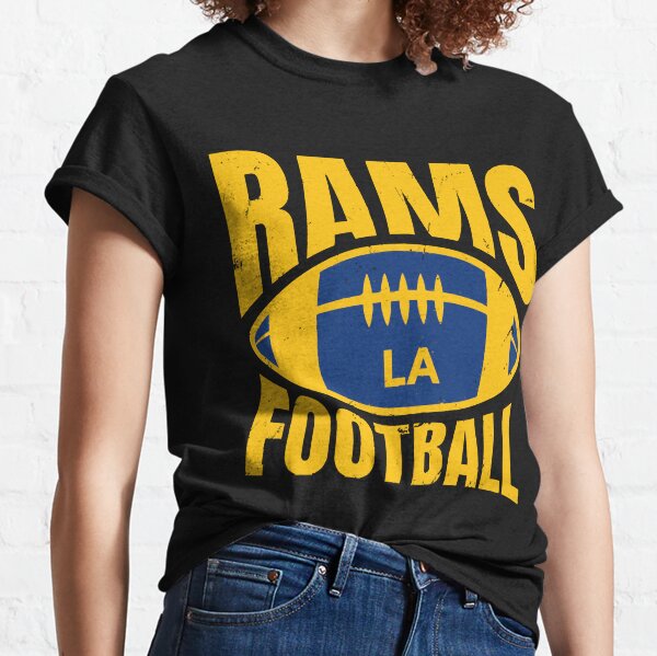 Los Angeles Football Yellow Blue Orange Los Angeles Rams NFL Apparel Super  Bowl LVI Classic T-Shirt for Sale by CameronBischoff