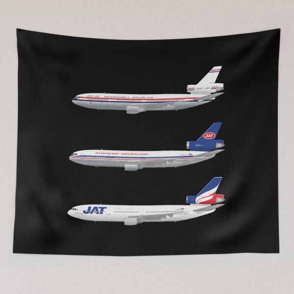Item preview, Wings In Uniform - DC-10 - JAT Jugoslav Airlines - Through The Ages   designed and sold by HeyRustyStore99.