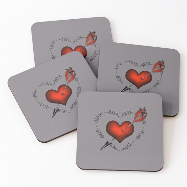 Item preview, Punk Love (Red on Grey) designed and sold by PawsitiveMum.