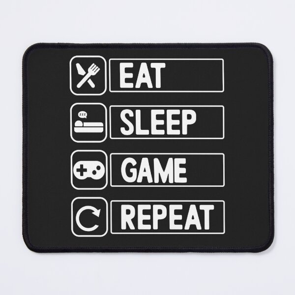 Item preview, Funny Eat Sleep Game Repeat Design for Video Games Lovers designed and sold by Nepaz-Designs.