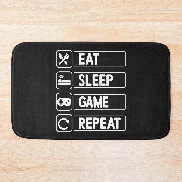 Item preview, Funny Eat Sleep Game Repeat Design for Video Games Lovers  designed and sold by Nepaz-Designs.