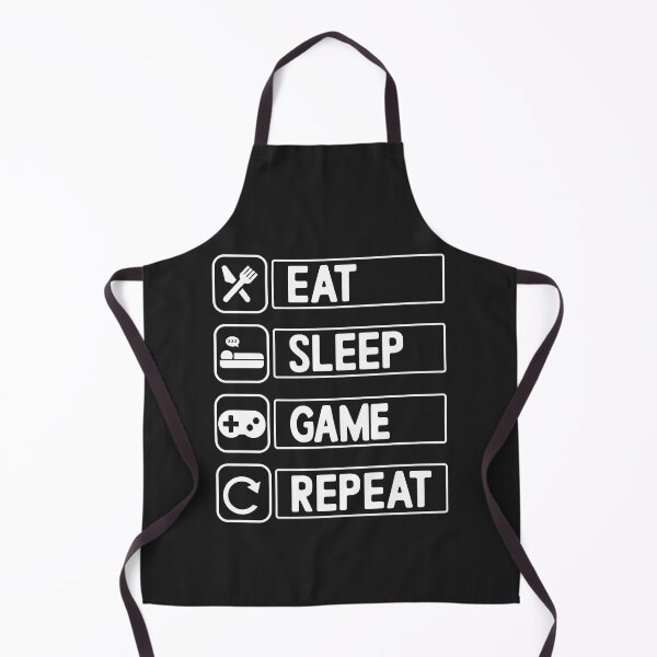 Item preview, Funny Eat Sleep Game Repeat Design for Video Games Lovers  designed and sold by Nepaz-Designs.