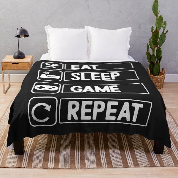 Item preview, Funny Eat Sleep Game Repeat Design for Video Games Lovers designed and sold by Nepaz-Designs.