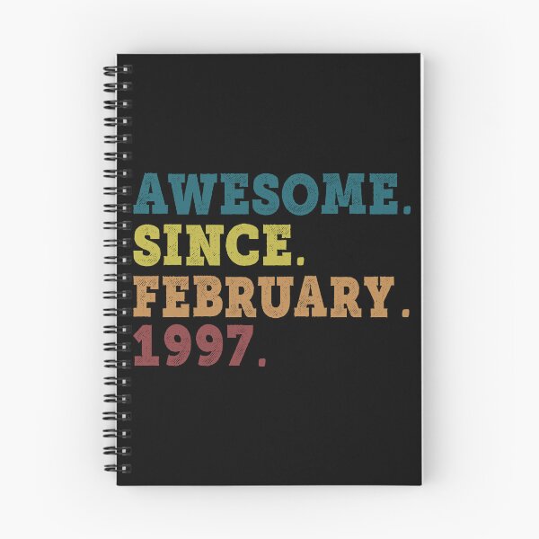Item preview, Awesome Since February 1997 Retro Vintage 25th Birthday Gift designed and sold by designbychow.