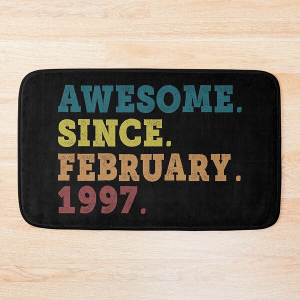 Item preview, Awesome Since February 1997 Retro Vintage 25th Birthday Gift designed and sold by designbychow.