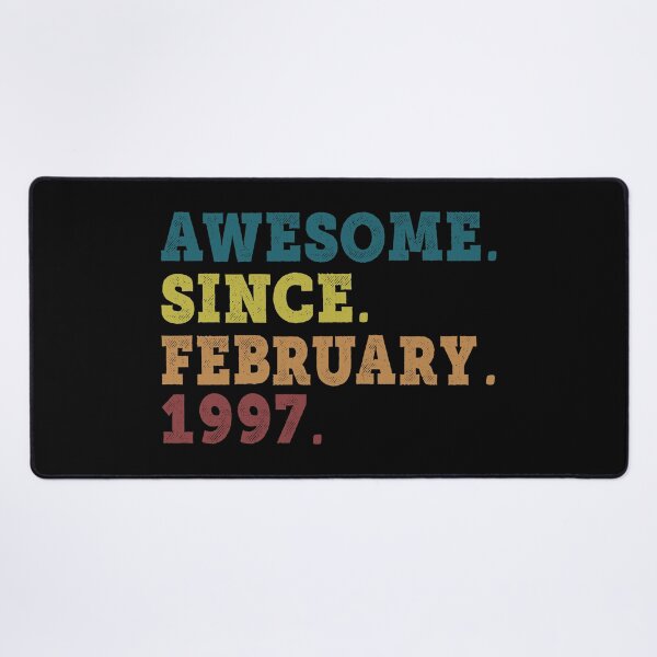 Item preview, Awesome Since February 1997 Retro Vintage 25th Birthday Gift designed and sold by designbychow.
