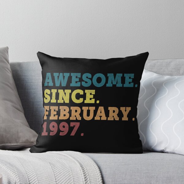 Item preview, Awesome Since February 1997 Retro Vintage 25th Birthday Gift designed and sold by designbychow.