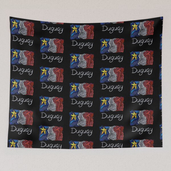 Item preview, Bandera de Acadia pastel líquido mosaico Duguay - Drapeau acadien mosaïque liquide pastel vitrail Duguay designed and sold by ColoursOfFrance.