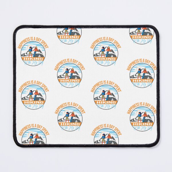 Item preview, Happiness Is A Day Spent Hiking With My Dog Cool Hiking Dog Lovers Gift designed and sold by pedrored369.