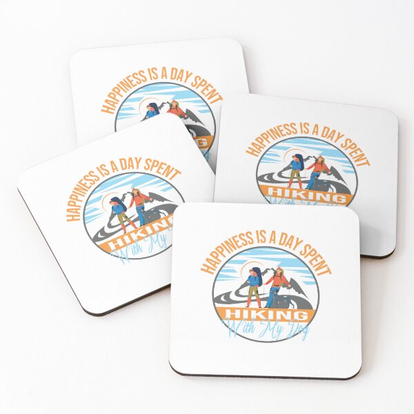 Item preview, Happiness Is A Day Spent Hiking With My Dog Cool Hiking Dog Lovers Gift  designed and sold by pedrored369.