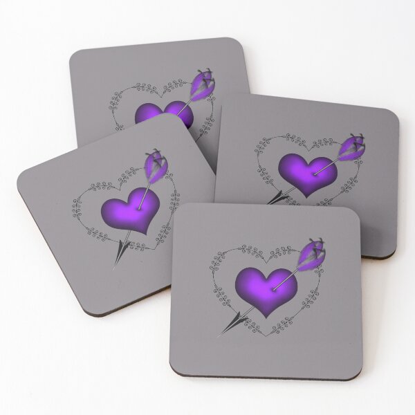 Item preview, Punk Love (Purple on Grey) designed and sold by PawsitiveMum.