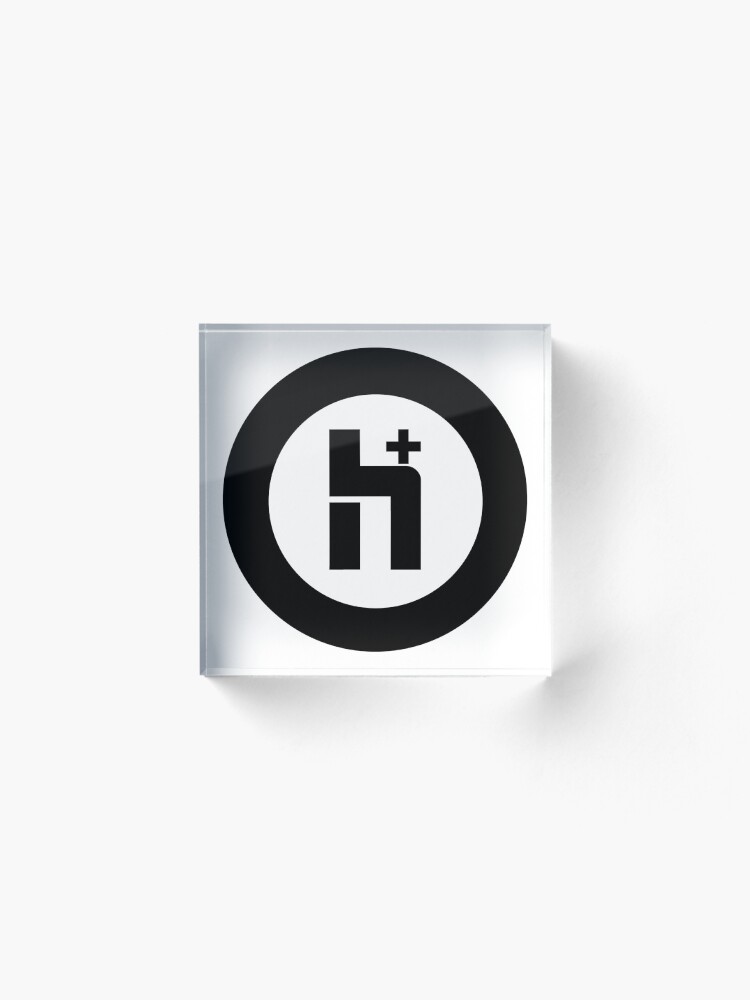 Alternate view of H+ Circle Logo 2 Acrylic Block
