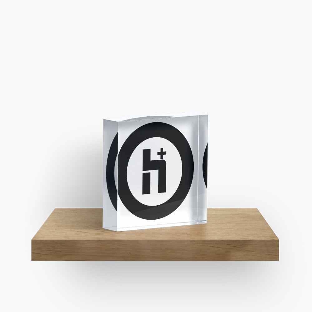 H+ Circle Logo 2 Acrylic Block
