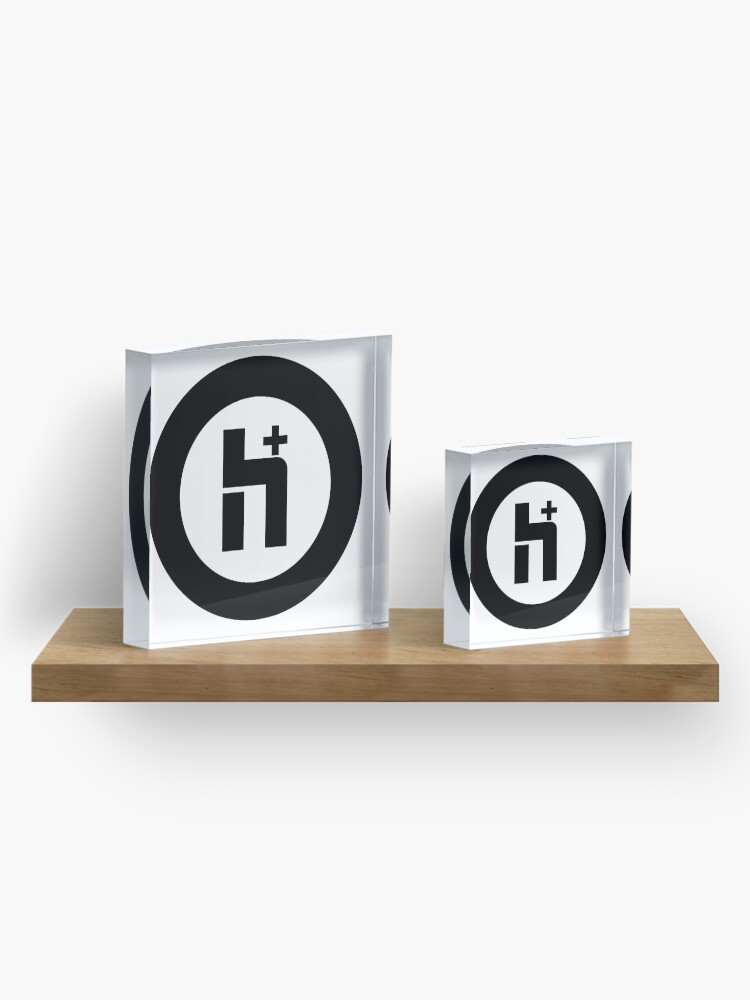 Alternate view of H+ Circle Logo 2 Acrylic Block