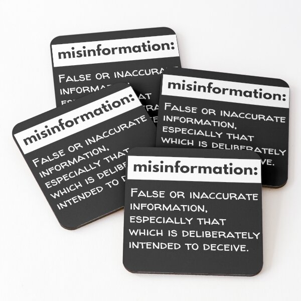Item preview, Misinformation: Words matter designed and sold by ShakingTrees.
