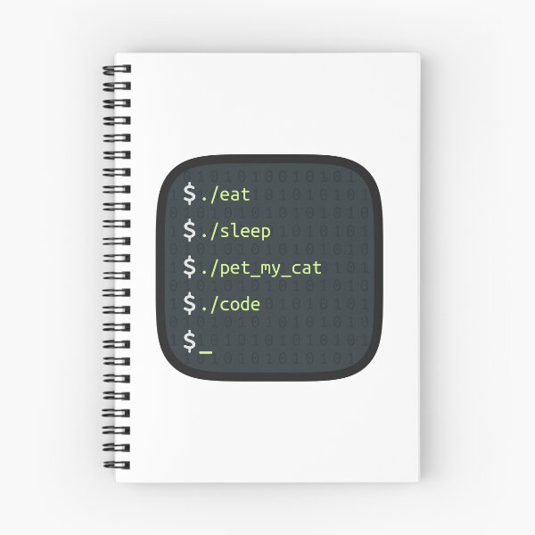 Item preview, Eat, Sleep, Pet My Cat, Code - Terminal designed and sold by Mechashadow.