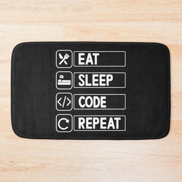 Item preview, Eat Sleep Code Repeat Funny Programming Coding Gift  designed and sold by Nepaz-Designs.