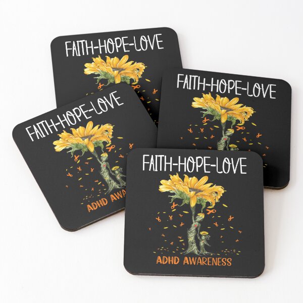 Item preview, ADHD Awareness - Sunflower Faith Hope Love designed and sold by Hilten.