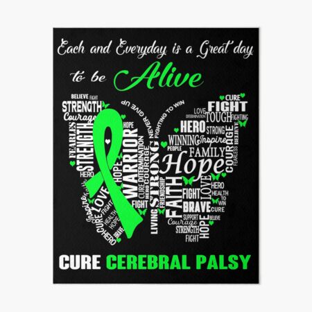 Item preview, Butterfly Ribbon Cure Cerebral Palsy Awareness designed and sold by Tadmab.
