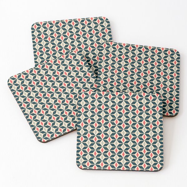Item preview, Demantur, Mid Mod Retro Diamond Geometric Patterns - Retro Color Scheme designed and sold by BesanoStyle.