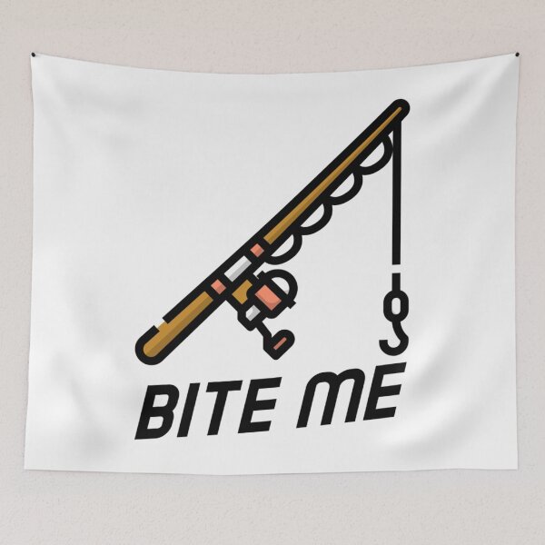 Item preview, Fishing Bite Me - Baiting Hook Funny Sarcastic Sweatshirt designed and sold by MatthewAlstair.