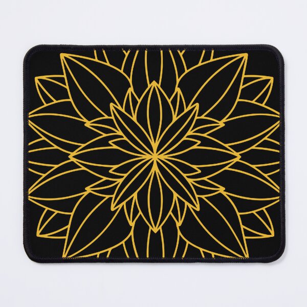 Item preview, Minimalistic Golden Floral Mandala designed and sold by ramazis.