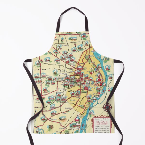 Item preview, 1940 Vintage Map of St. Louis, Missouri designed and sold by Gin Neko.