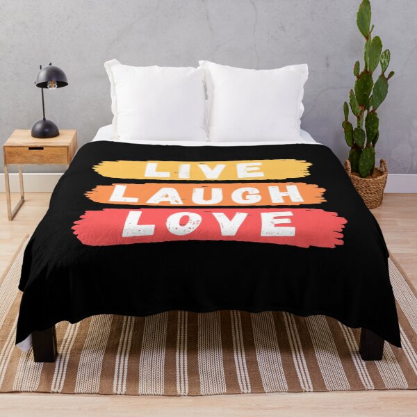 Item preview, Live Laugh Love - Short Motivational Sayings | Colorful Retro Love Typography designed and sold by Delandor.