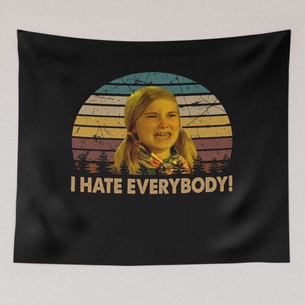 Item preview, I hate everybody girl children poster designed and sold by nhatmanh3677.