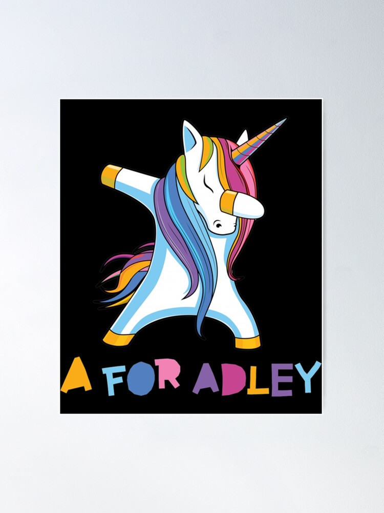 Adley's Unicorn Rainbow Art Pouch