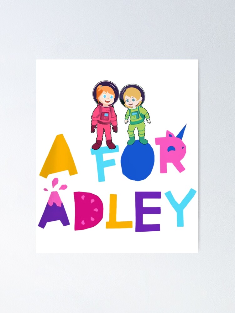 “a for adley " Poster for Sale by CandyBowsuk | Redbubble