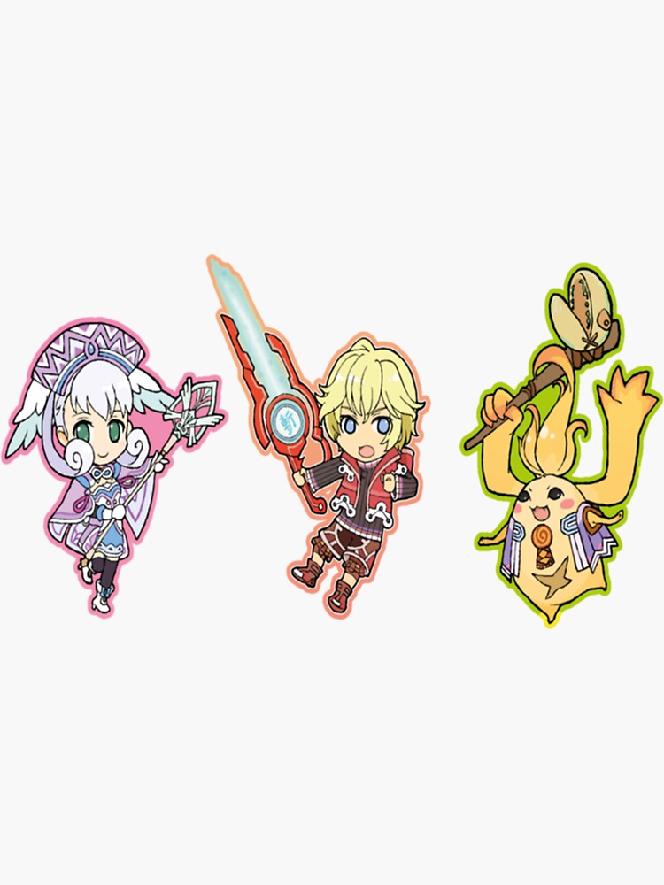 "Gaming gift ideas Xenoblade Chronicles Shulk Design " Sticker by