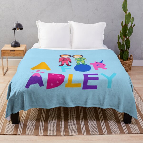 a for adley Throw Blanket
