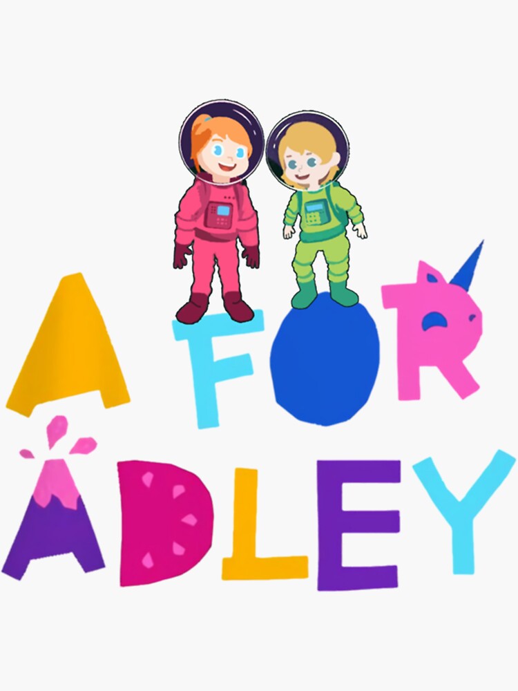 "a for adley " Sticker for Sale by CandyBowsuk Redbubble