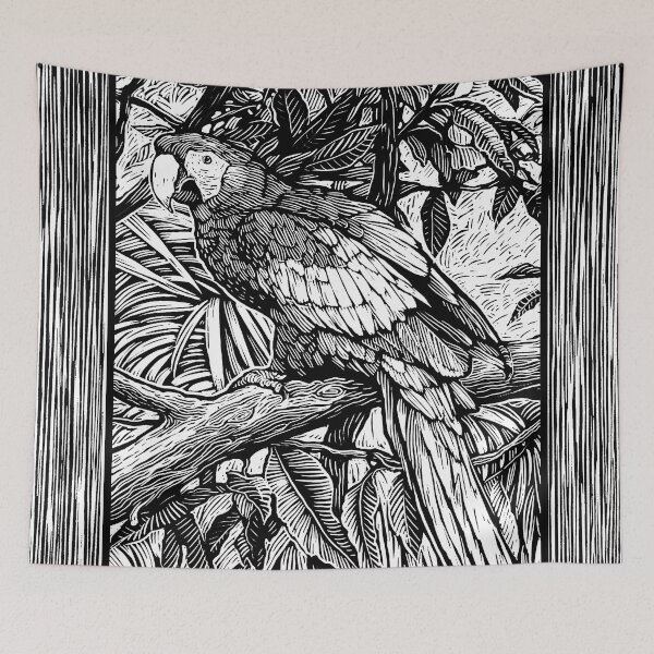 Item preview, Parrots Design BW designed and sold by MatildaWatson.